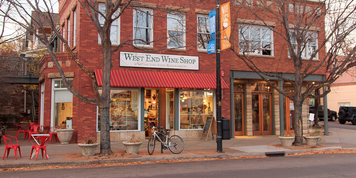 west end wine shop, boulder, co